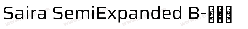 Saira SemiExpanded B字体转换 Saira SemiExpanded B字体转换